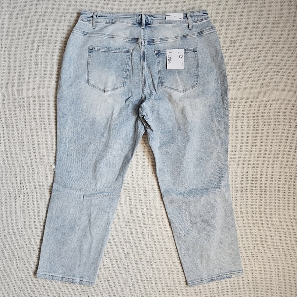 Vervet High Rise Light Wash Slim Straight Ankle Jeans Stretch Erika 20W NEW - Picture 9 of 14